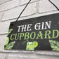 Funny Alcohol Sign Gin Gifts Man Cave Home Bar Pub Plaque