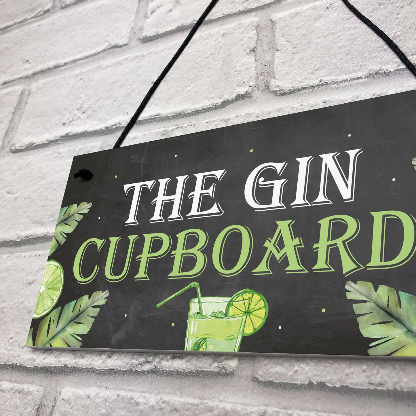 Funny Alcohol Sign Gin Gifts Man Cave Home Bar Pub Plaque