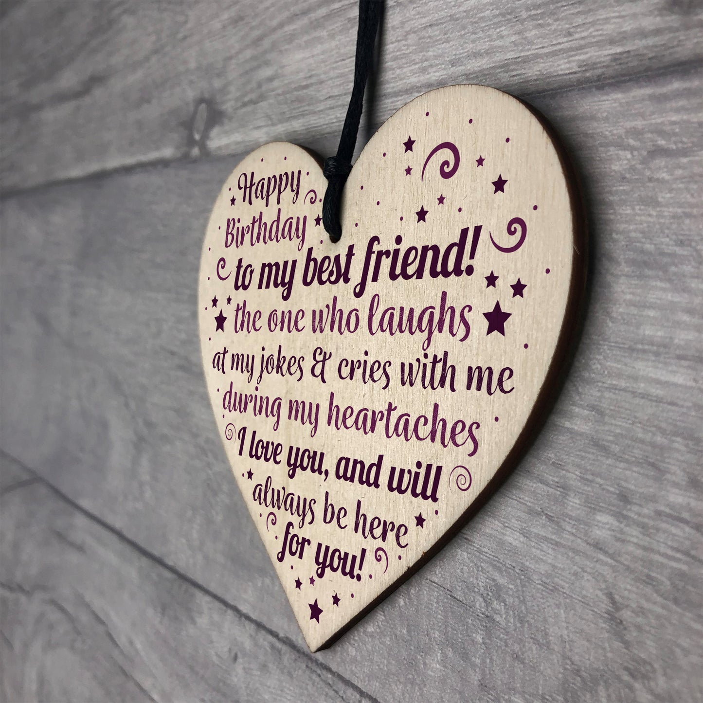 Birthday Friend Gifts Heart Special Friendship Plaque Card