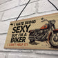Funny Motorbike Motorcycle Sign Biker Dad Gift For Him Man Cave
