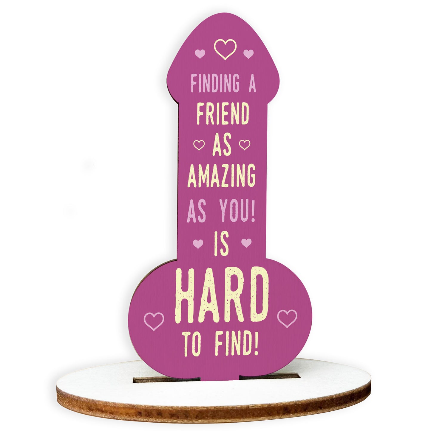 Funny Rude Friendship Plaque Novelty Plaque Birthday Friend Joke