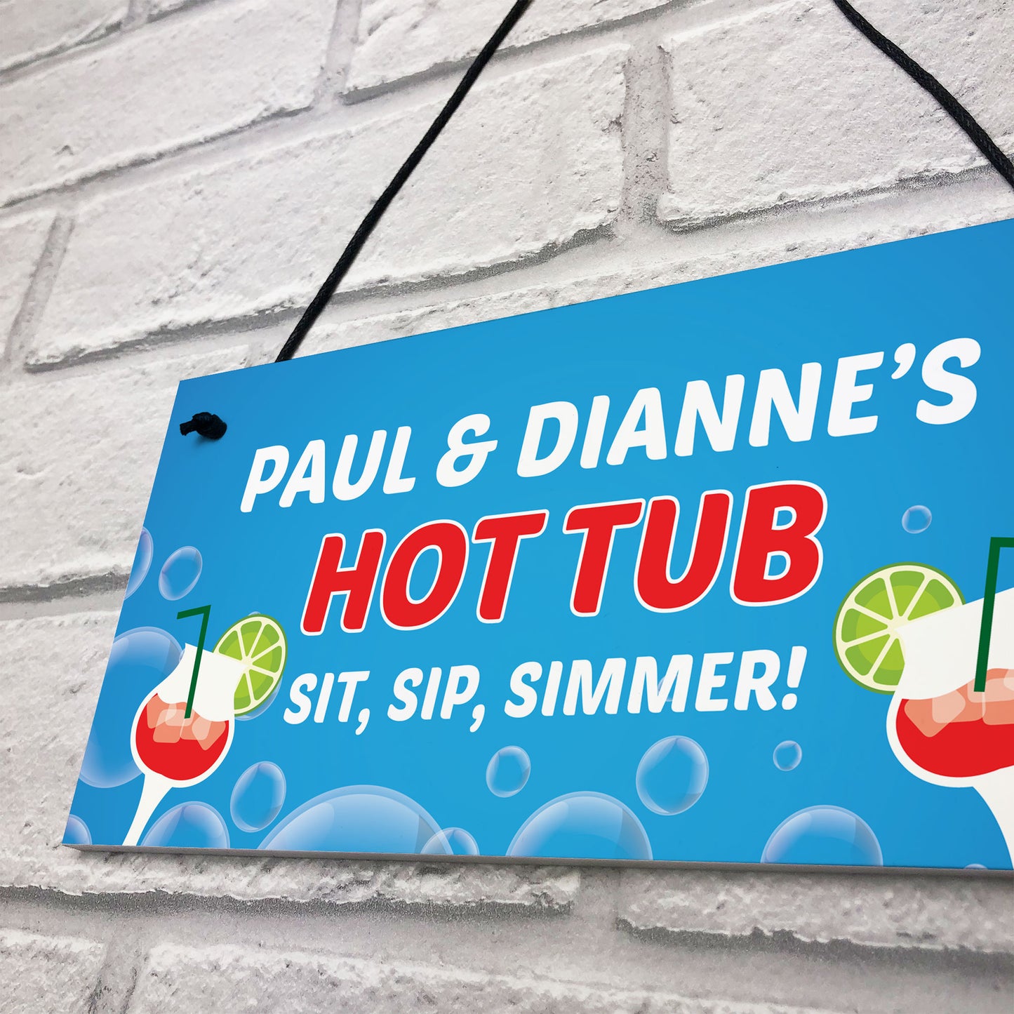 Funny Hot Tub Decor Personalised Hot Tub Sign Accessories Garden
