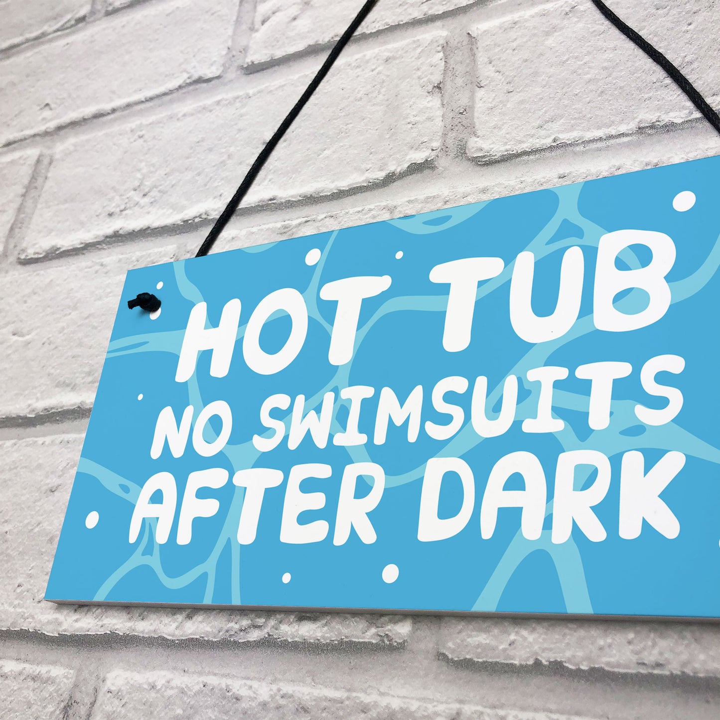 Funny Hot Tub Sign Hanging Garden Summerhouse Shed Sign