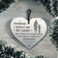 Novelty Thank You Gift For Grandad Engraved Heart Birthday Xmas