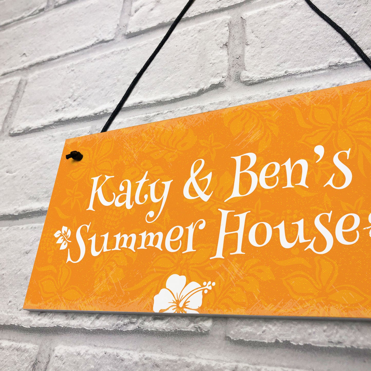 Summer House Sign Personalised Garden Sign Garden Shed Hanging
