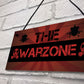 THE WARZONE Boys Gaming Bedroom Man Cave Sign Gift For Him