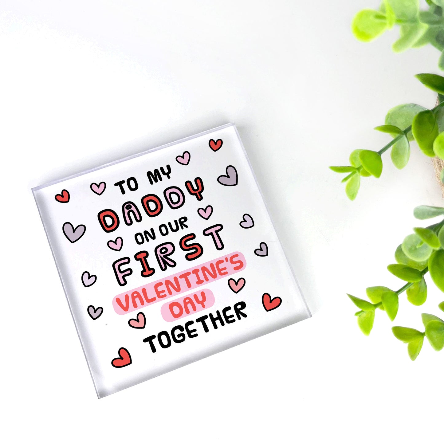 To My Daddy First Valentine's Day Gift For New Dad From Baby