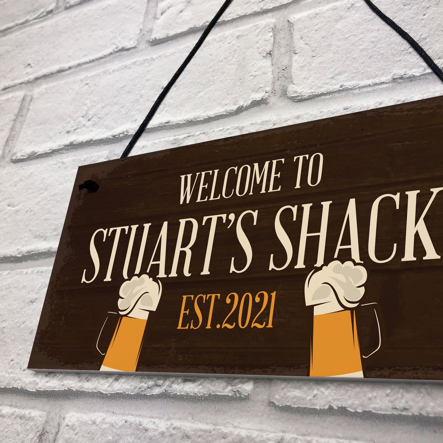 Personalised Bar Shack Sign Novelty Garden Home Bar Man Cave