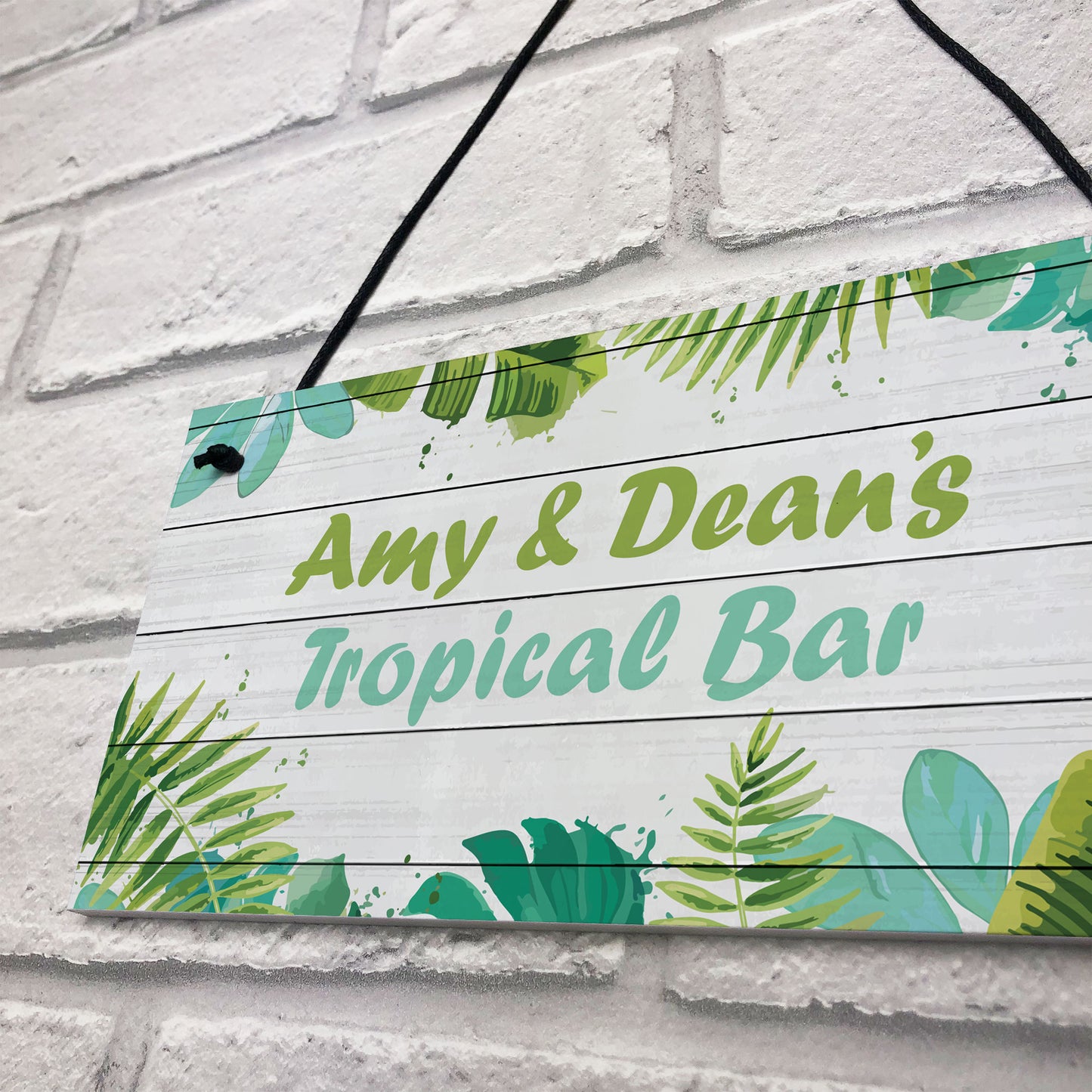 Personalised Tropical Bar Sign Novelty Home Bar Decor Signs Gift