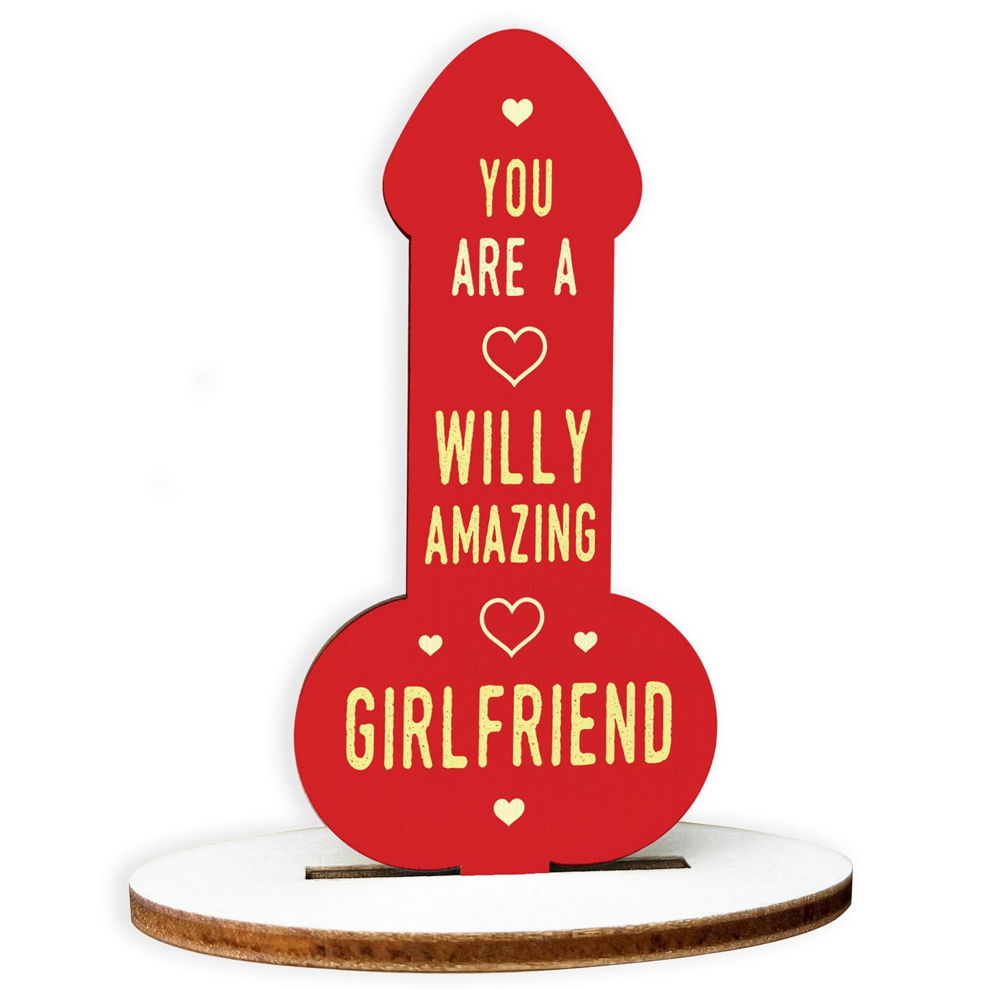 Valentines Gift For Her Partner Girlfriend Wood Plaque Thank You
