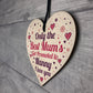 Best Mum Get Promoted To Nanny Wooden Heart Mum Gifts Nanny