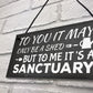 Its A Sanctuary Garden Shed Novelty Plaque SummerHouse Sign
