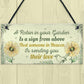 Garden Memorial PACK OF 3 Hanging Signs For Garden Shed
