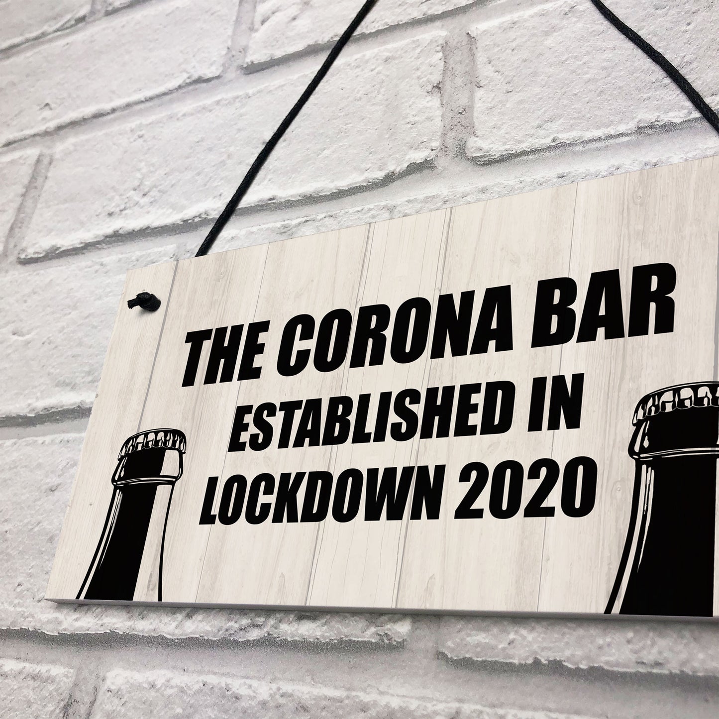 Funny Bar Sign For Garden Man Cave Home Bar Lockdown Corona Bar
