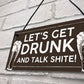 Funny Alcohol Sign Man Cave Home Bar Pub Hanging Plaque