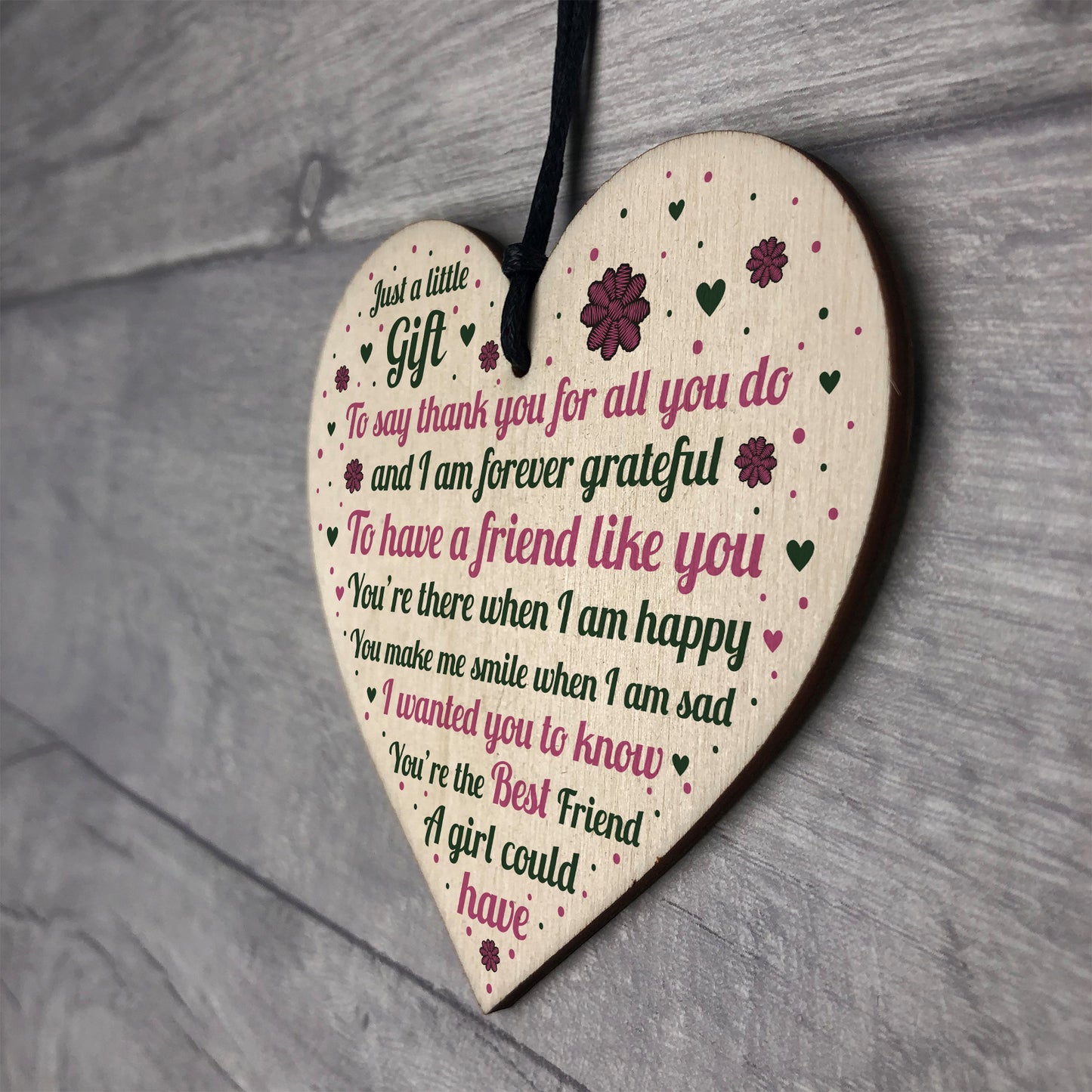 Best Friend Plaque Wooden Heart Best Friend Gifts For Women