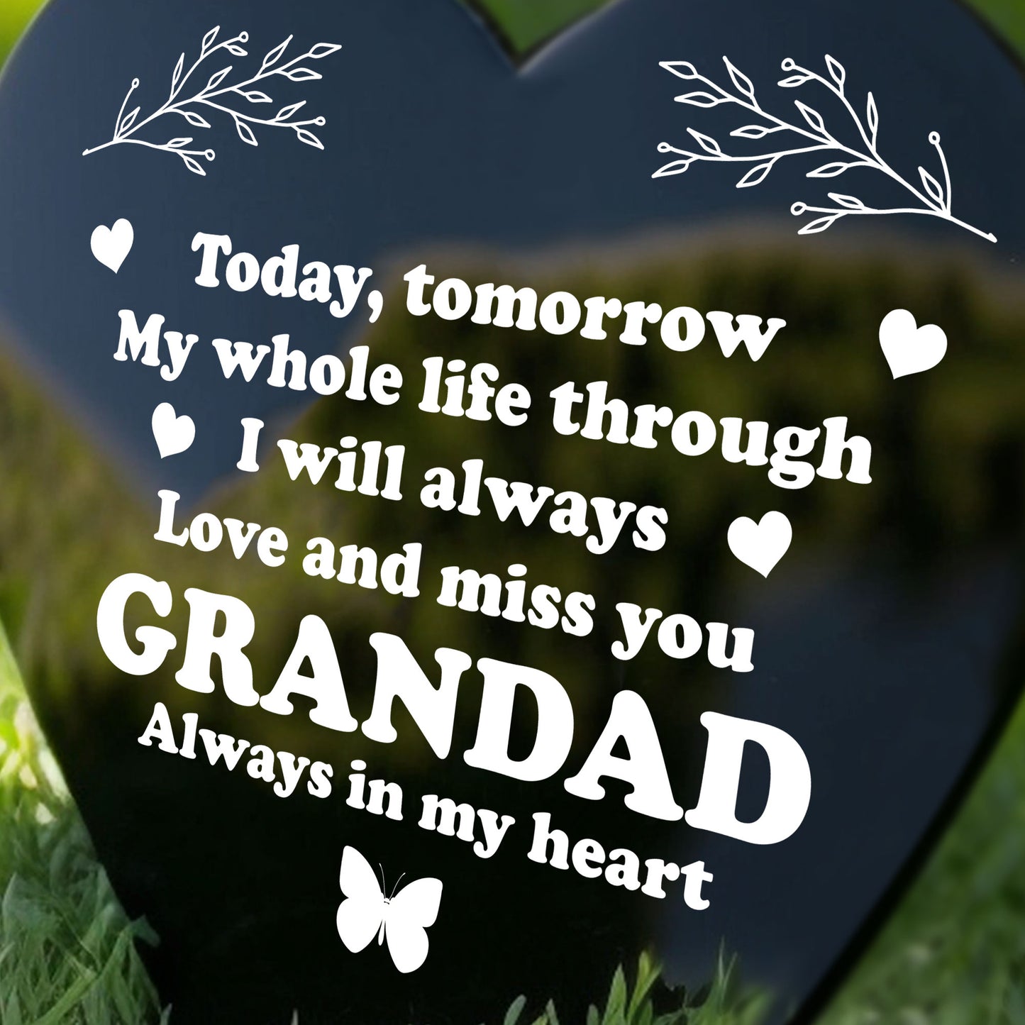 Grandad Memorial Plaque Graveside Memorial Decorations