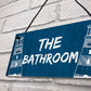 THE BATHROOM Sign Nautical Theme Toilet Loo Bathroom Sign