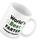 Worlds Best Farter Mug Funny Fathers Day Birthday Gift For Dad