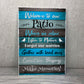 Welcome To Our Patio Sign Garden Bar Decorations Garden Sign