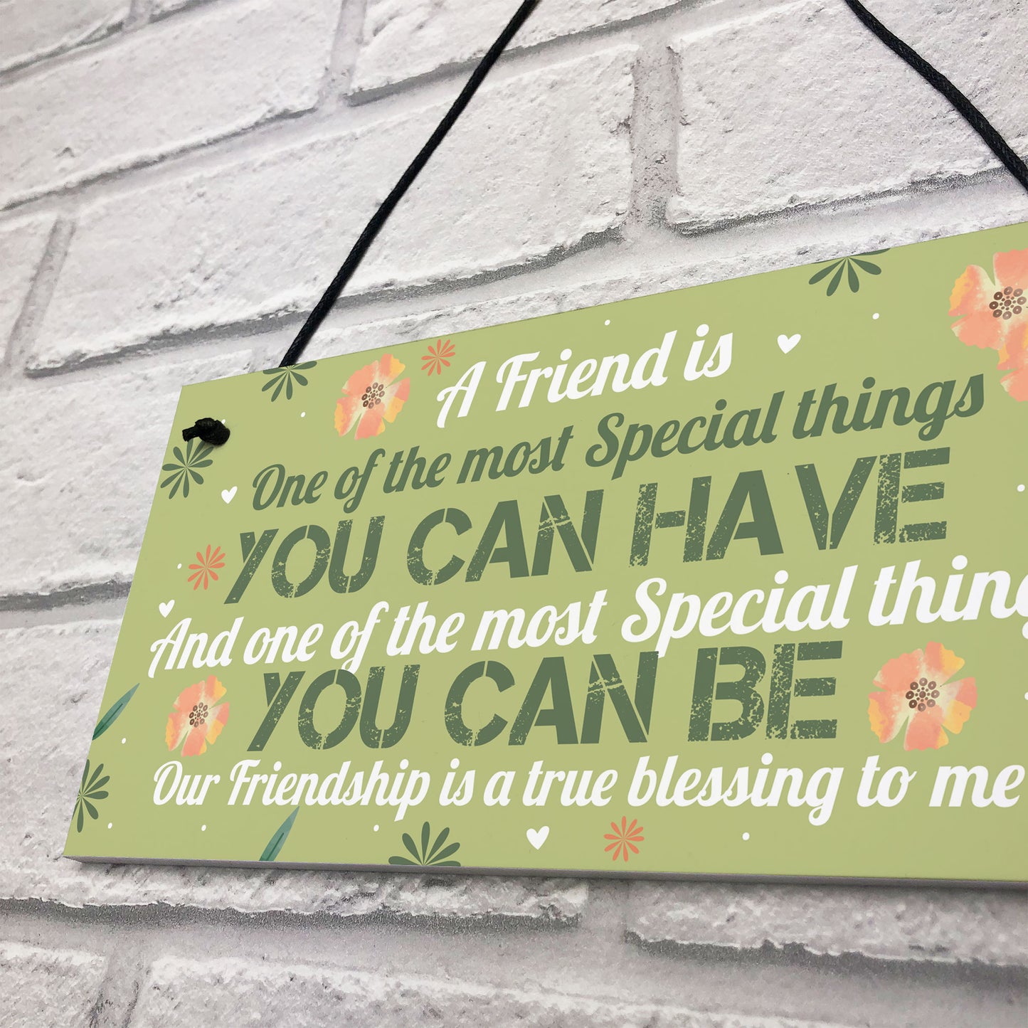 Special Thankyou Gift Friendship Plaque Love Sign Birthday Gift