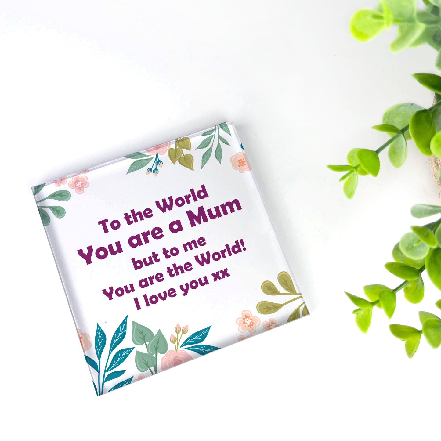 Mum Gifts Acrylic Block Special Mum Gifts For Christmas Birthday