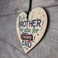 Funny Birthday Gifts For Brother Novelty Rude Family Gift Heart
