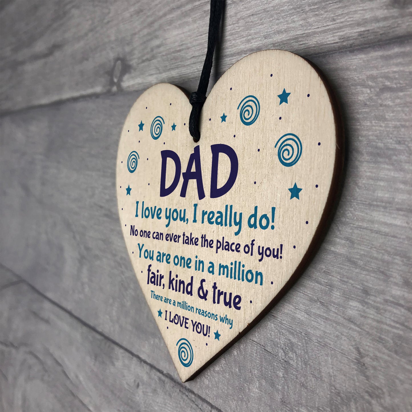 Dad Gift For Birthday Fathers Day Gift I LOVE YOU Gift Daughter