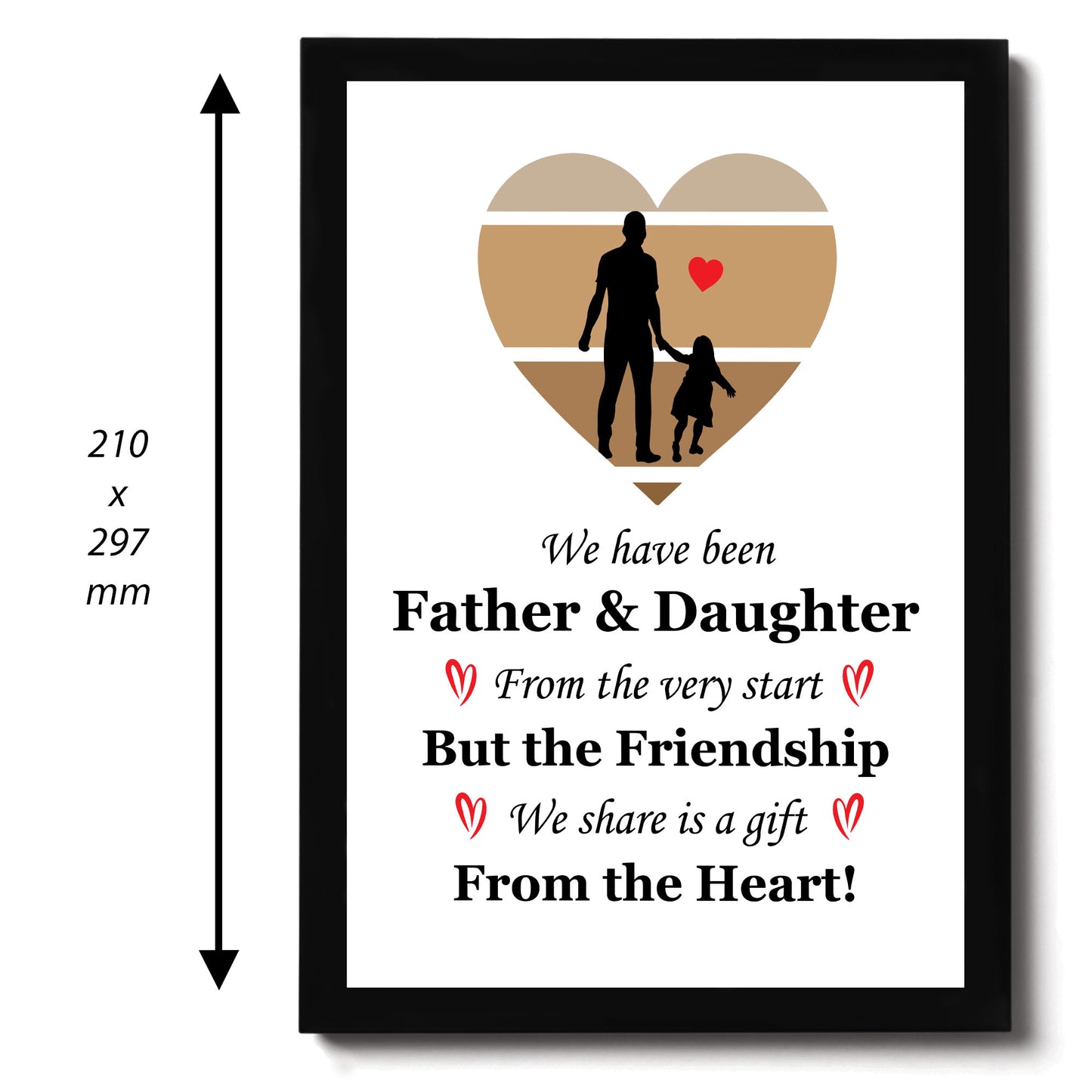 Father And Daughter Framed Print Dad Gifts From Daughter