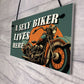 Funny Motorcycle Signs Biker Gifts For Dad Grandad Brother Uncle