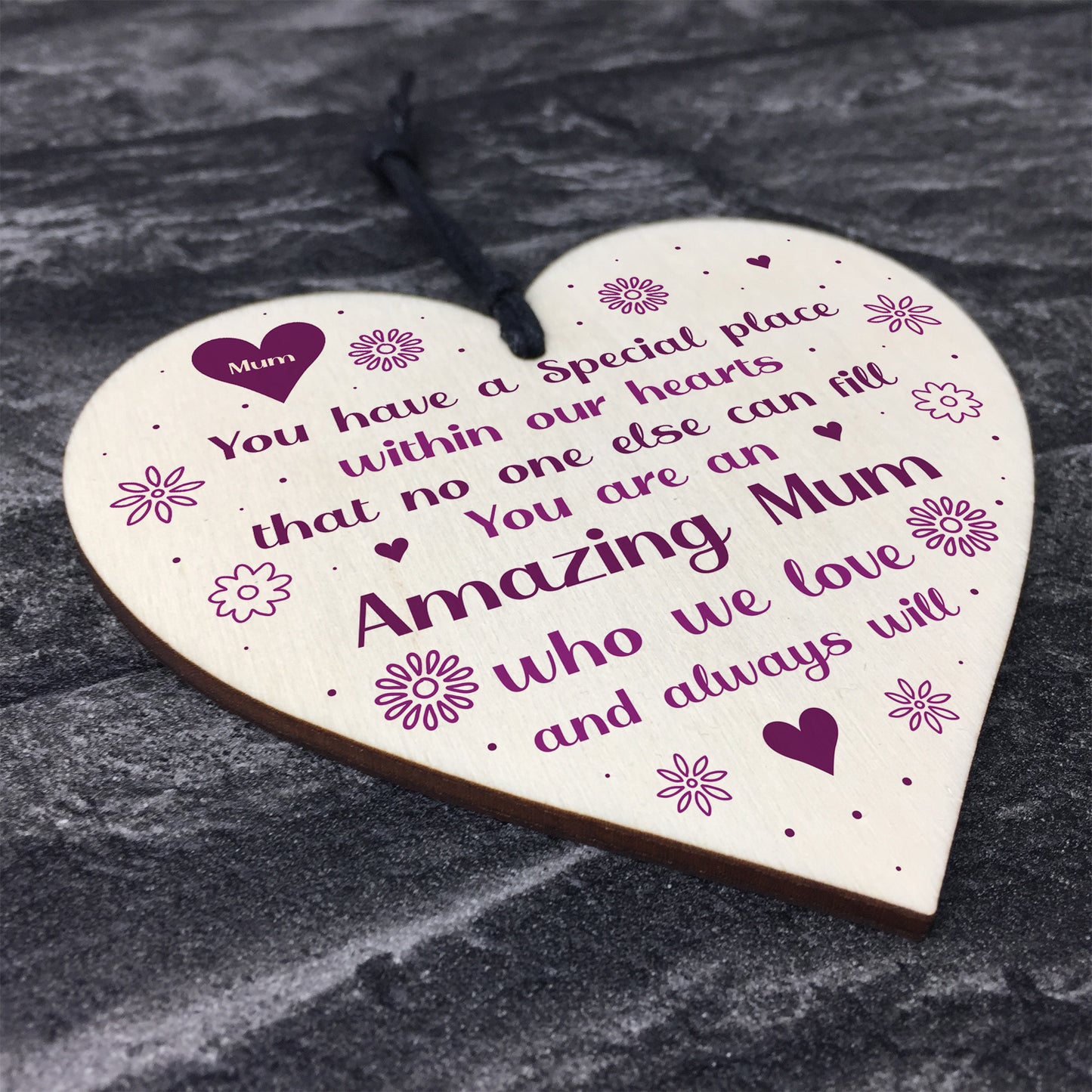 Amazing Mum Gifts For Birthday Wooden Heart Sign Thank You