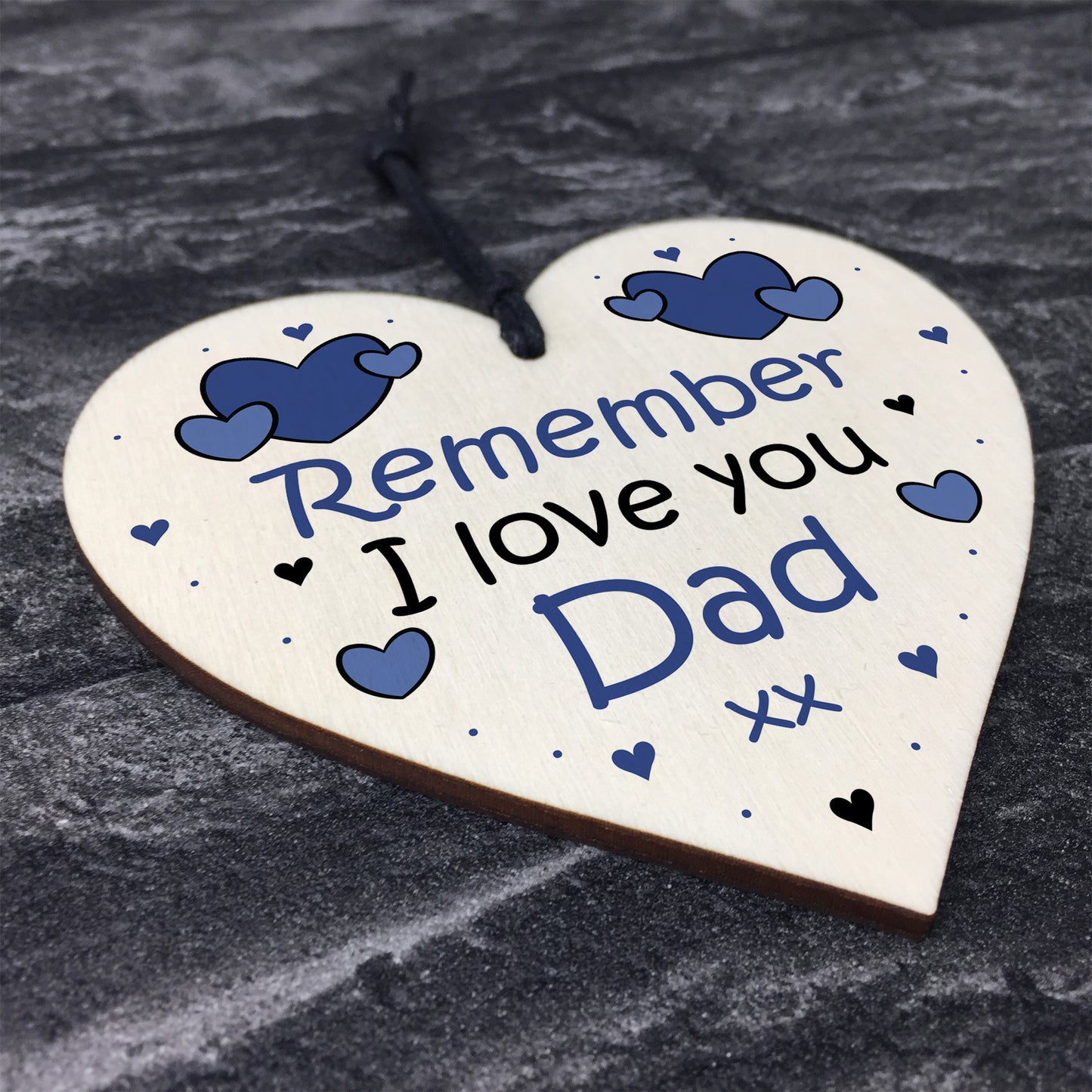 Remember I Love You Dad Heart Gift For Fathers Day Birthday