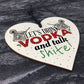 Vodka Novelty Funny Wood Sign Alcohol Bar Friendship Gift Plaque