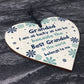 Novelty Gift For Grandad Dad Fathers Day Birthday Wood Heart