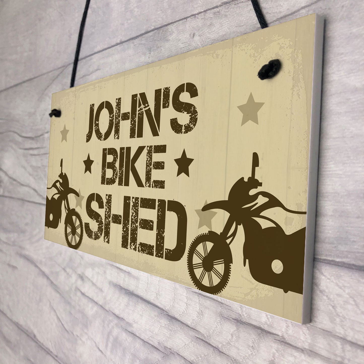 Personalised Biker Sign Motorcycle Gift For Dad Brother Son Bike