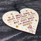 Funny Birthday Gift For Mum Dad Friend Wood Heart Quarantine
