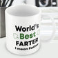 Worlds Best Farter Mug Funny Fathers Day Birthday Gift For Dad