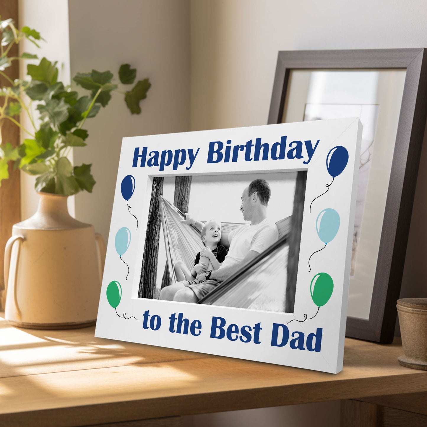 Birthday Gift Best Dad Gift for Dad Daddy Wooden Photo Frame