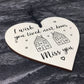 Best Friend Gift Wood Heart Miss You Best Friend Birthday Xmas