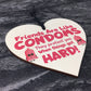 Best Friend Sign Funny Rude Friendship Gift Wood Heart Friend