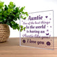Auntie Gift For Birthday Acrylic Plaque Thank You Auntie Gifts