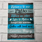 Welcome To Our Patio Sign Garden Bar Decorations Garden Sign