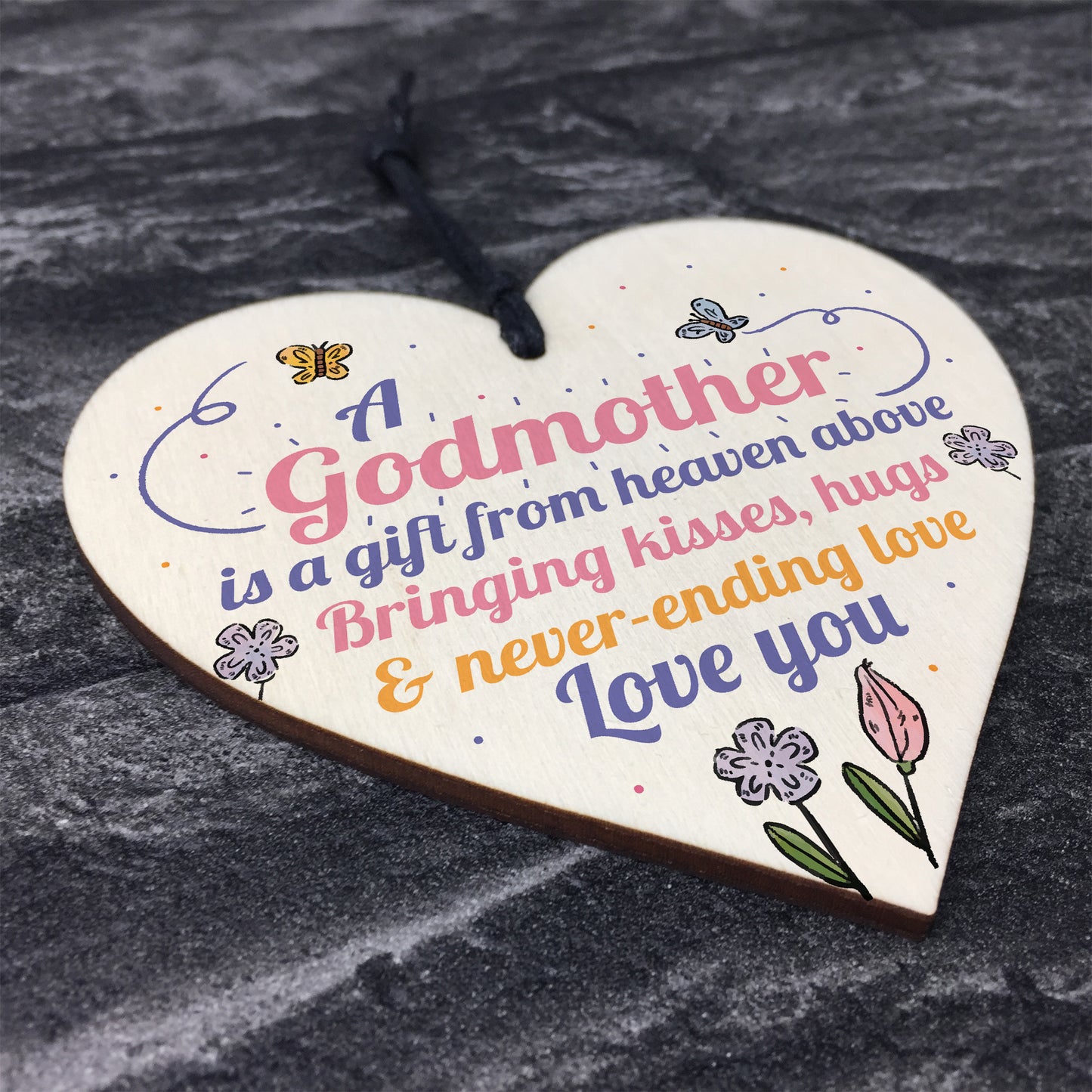 Godmother Asking Gift Thank You Sign Woos Heart Christening Gift