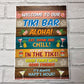 Welcome To Our Tiki Bar Sign Tiki Bar Accessories GARDEN BAR