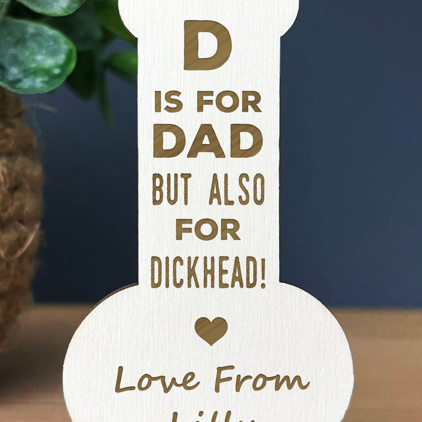 Funny Dad Gifts From Daughter Son Novelty Wood Birthday