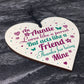 Auntie Gifts Friendship Sister Birthday Gifts Wooden Heart Sign