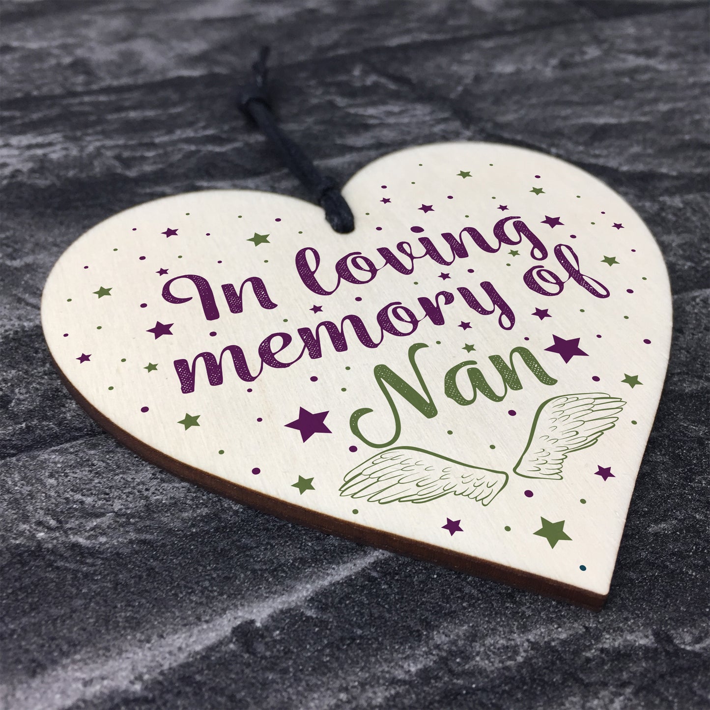 NAN Memorial Plaques Heart Christmas Bauble Nanny Gifts For Nan