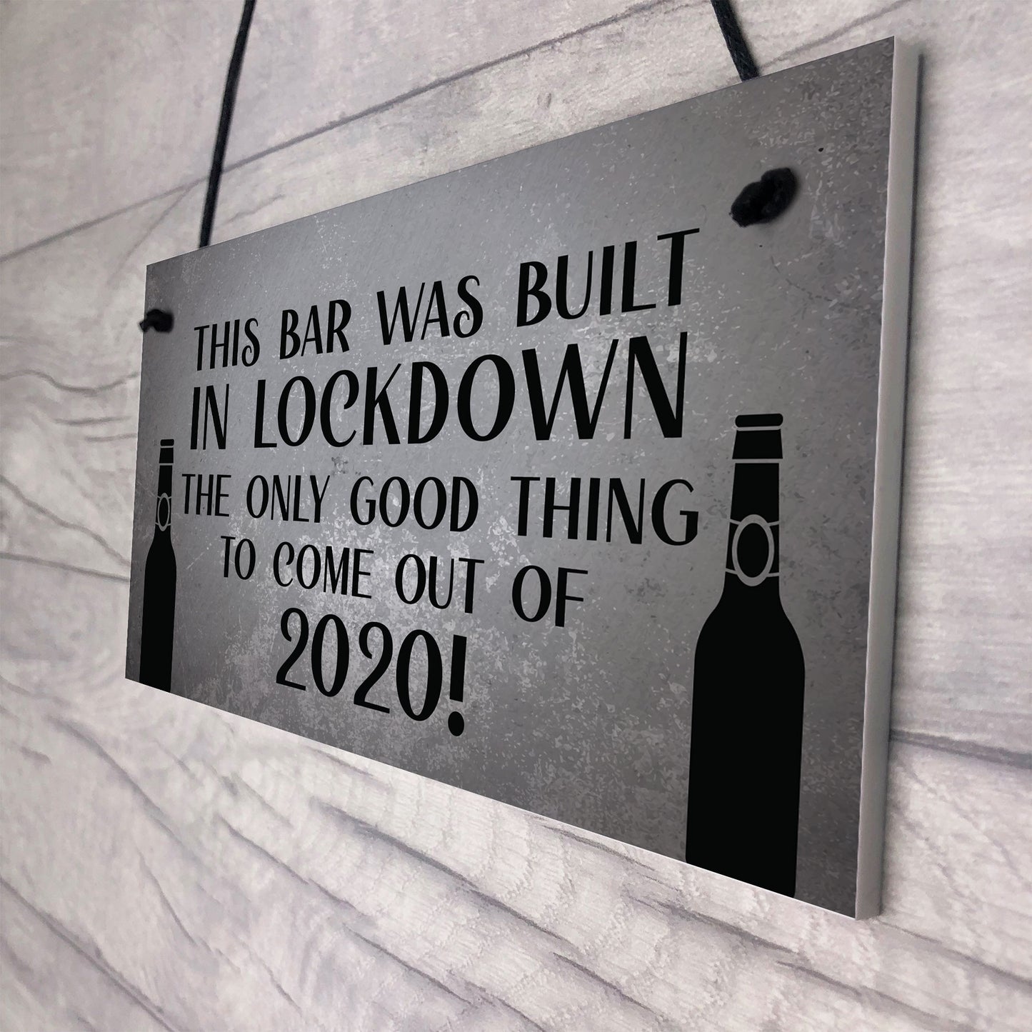 Lockdown Bar Built 2020 Funny Home Bar Sign Man Cave Shed Sign
