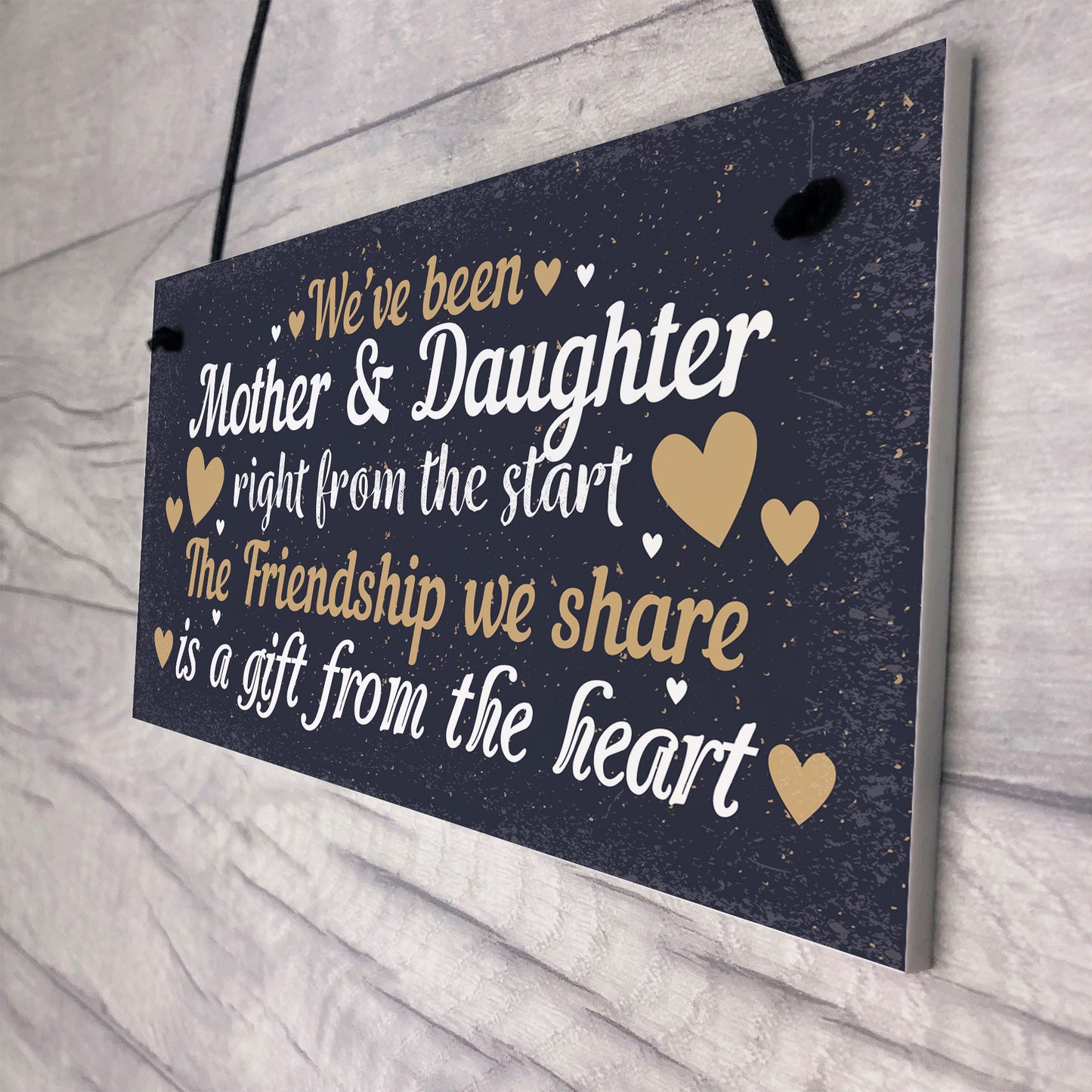 Mother And Daughter Keepsake Gift For Christmas Birthday Sign