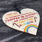 Auntie Mum Daughter Christmas Gift Wooden Heart Funny Xmas Gift